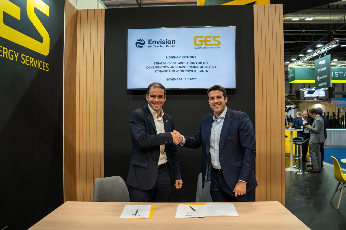 GES se alía con Envision para desplegar baterías por España y resto de Europa