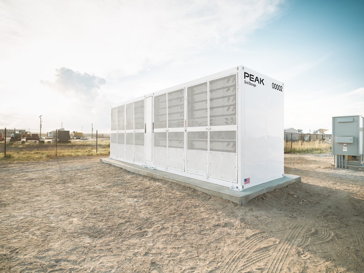 Batería de sodio de Peak Energy.