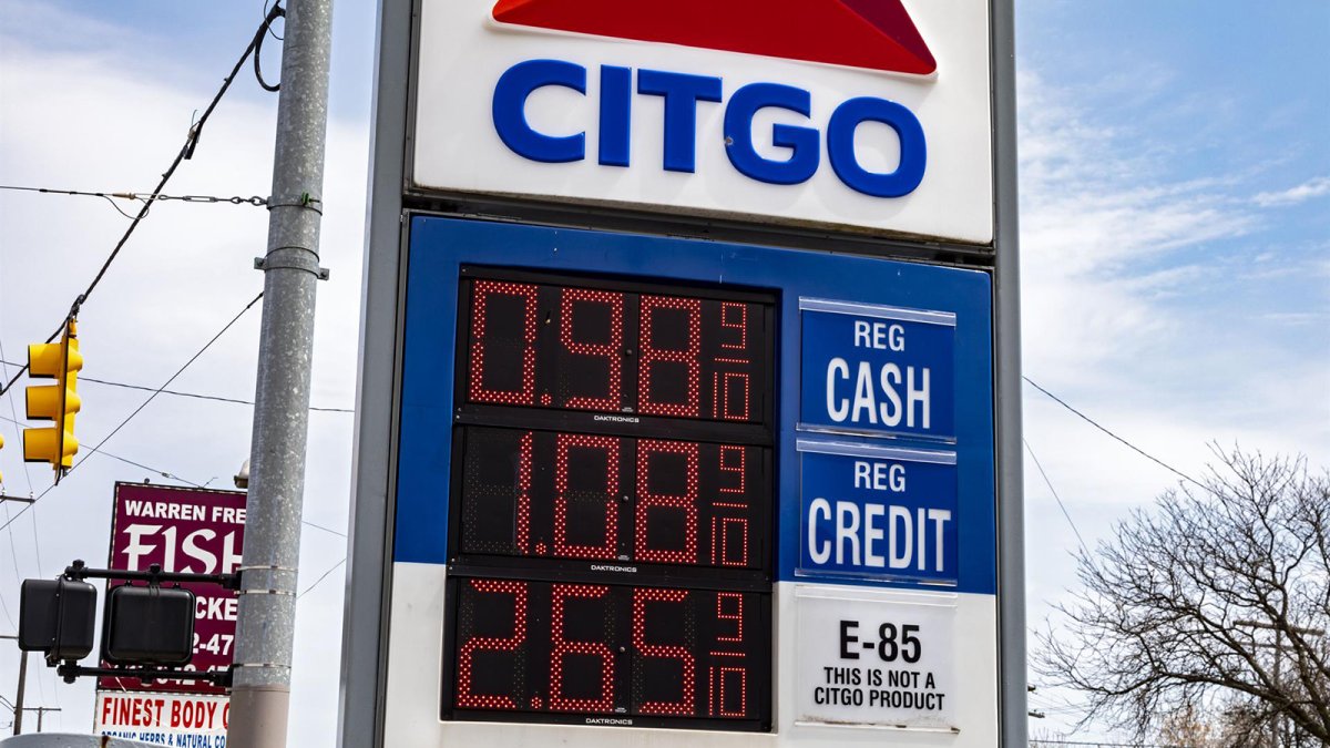 Estación de servicio de Citgo en Detroit, Estados Unidos.