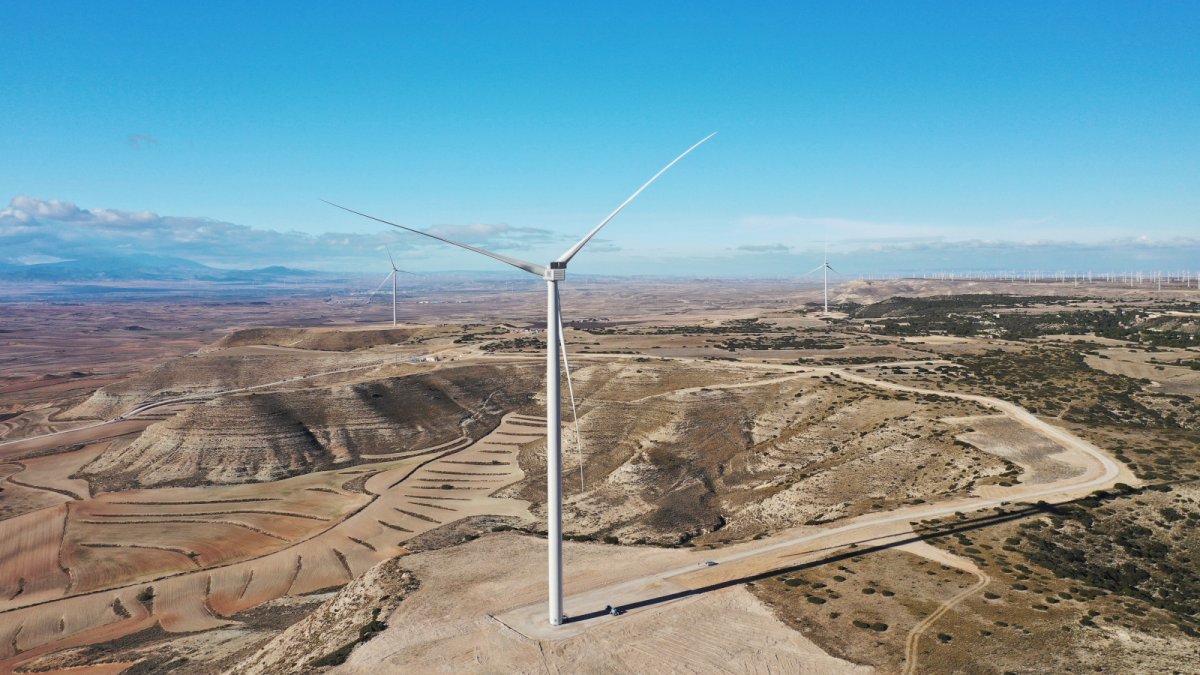 RWE pone en marcha su parque eólico de Muel, en Aragón