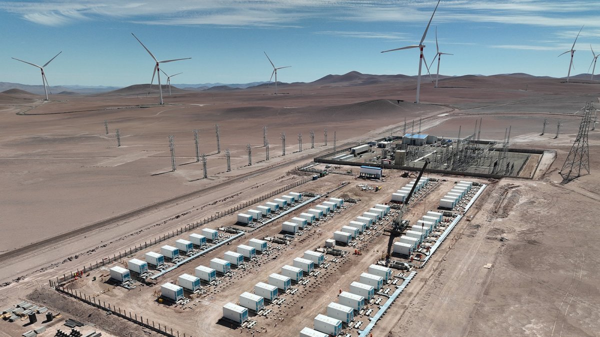 Engie avanza en la construcción de su primera batería hibridada con eólica en Chile
