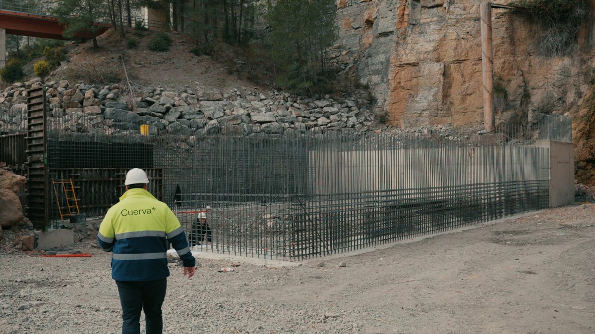 Cuerva avanza en la construcción de la Central Hidroeléctrica de Arenós en Castellón