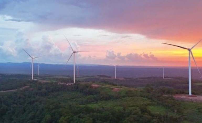 Parque eólico Savan 1, de 300 MW, en Laos.