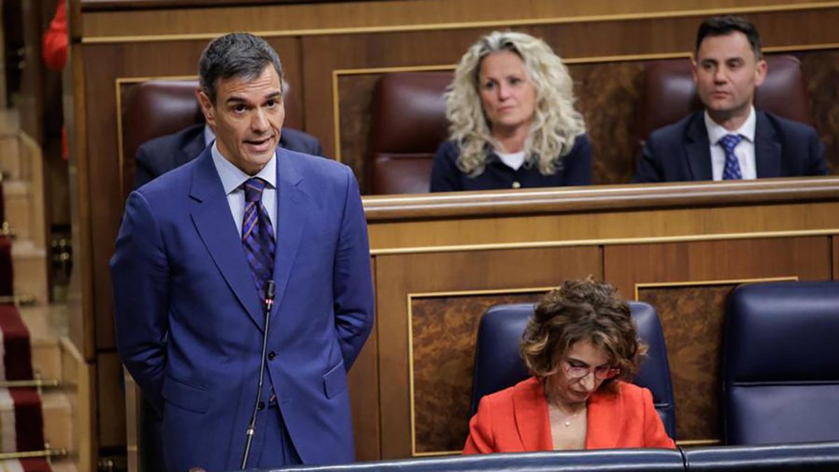 Pedro Sánchez en la Sesión de Control al Gobierno en el Congreso de los Diputados. 