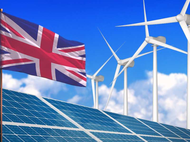 La energía eólica y solar amortiguan el impacto de la crisis del gas en Reino Unido