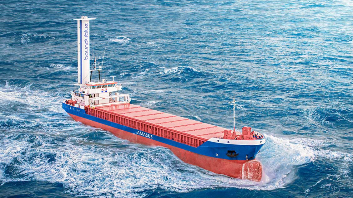 Vientos de popa de la española bound4blue para industrializar la propulsión eólica marina