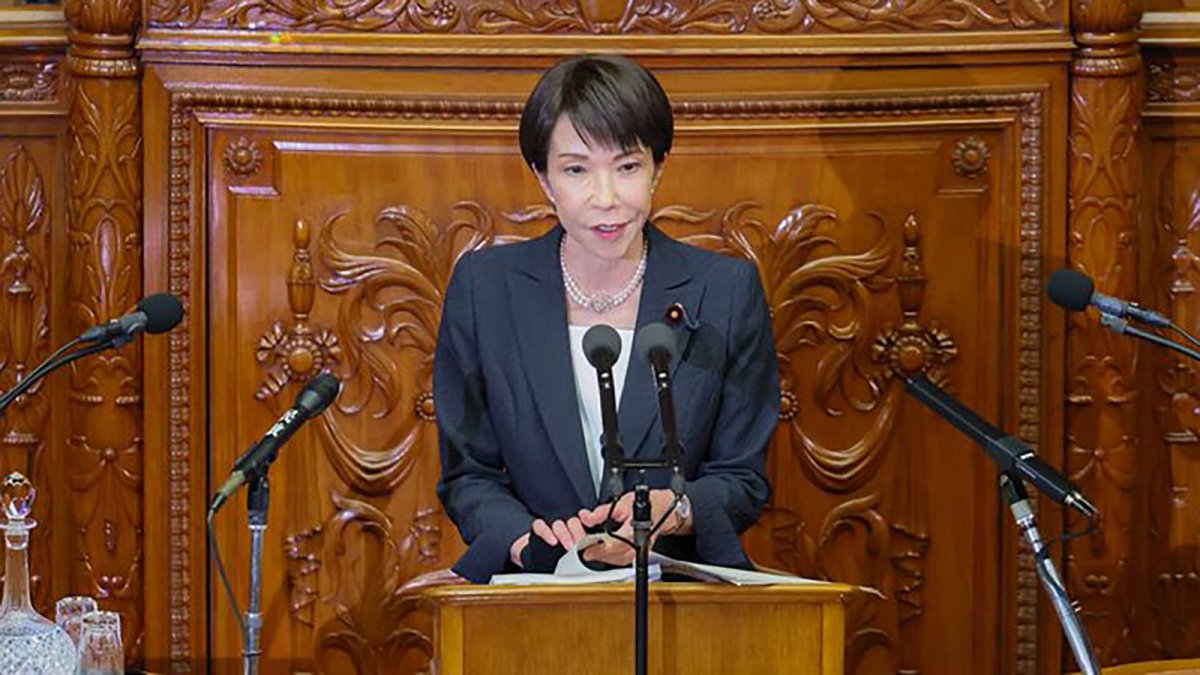 La primera ministra de Japón, Sanae Takaichi.