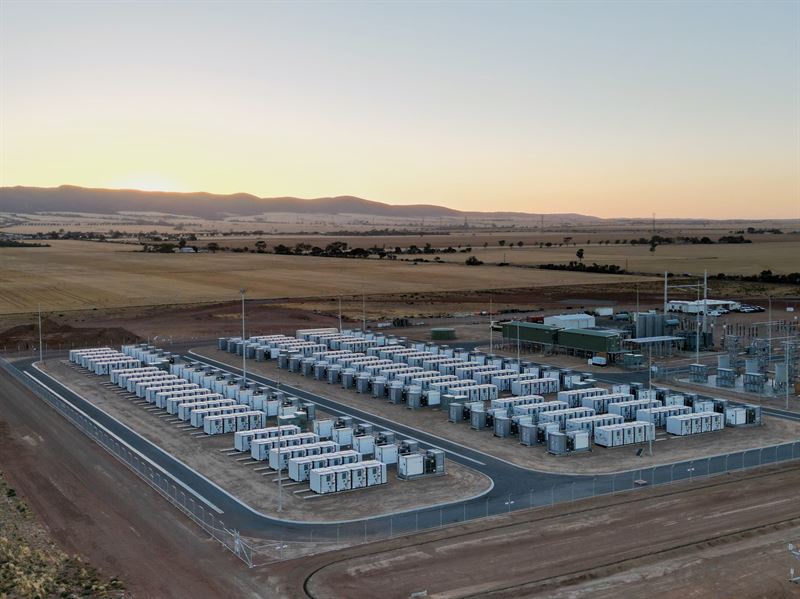 Wärtsilä entrega un sistema de almacenamiento de energía de 150 MW / 300 MWh para Revera Energy en Australia Meridional