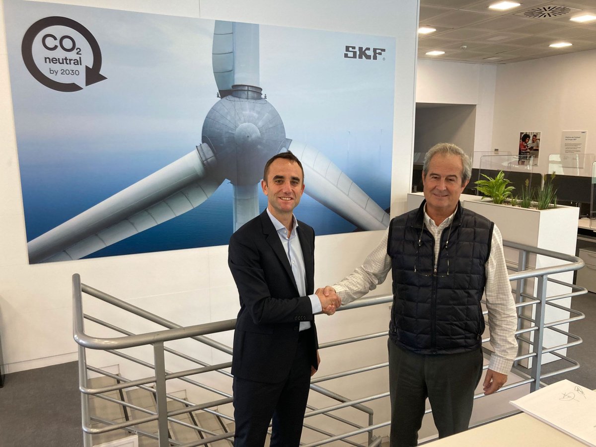 Javier Villanueva (CEO de RenerCycle) y José María Esteve (Managing Director de SKF)