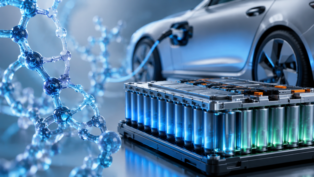 Un nuevo polímero permite fabricar baterías de coche eléctrico con más autonomía y una vida útil que duplica la actual