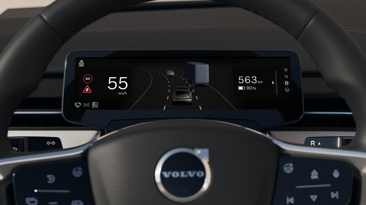 Volvo incorpora nuevas funciones de seguridad inteligente para los EX60, EX90 y ES90.