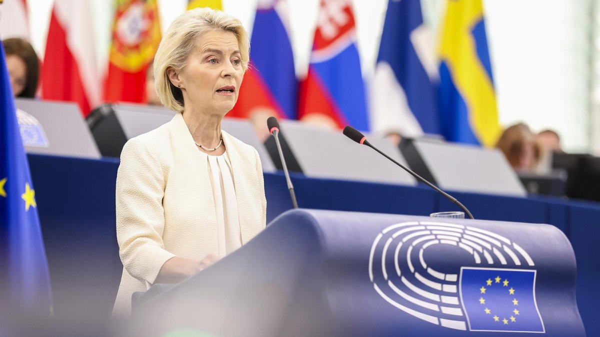 Von der Leyen aboga por un "futuro eléctrico" y por duplicar su peso en el consumo energético de la UE
