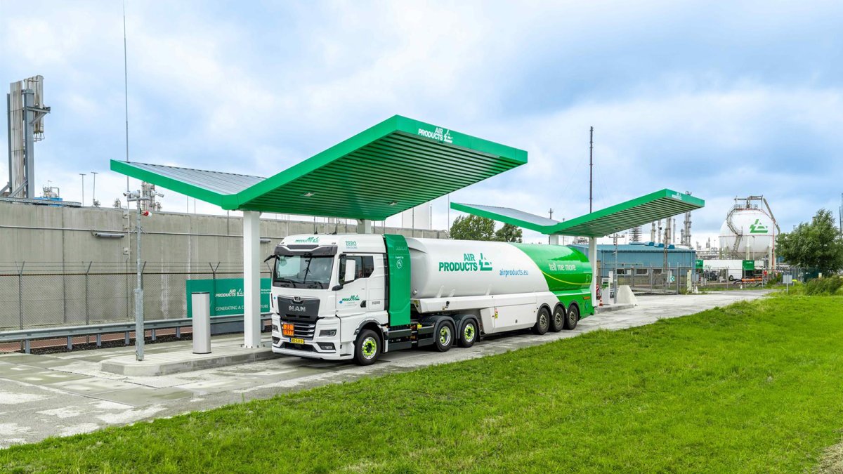 Air Products impulsa la logística del hidrógeno cero emisiones en el Puerto de Róterdam (Países Bajos)