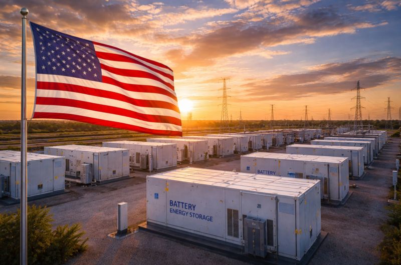 El mercado estadounidense de almacenamiento energético registra un récord de 18,9 GWh en el segundo trimestre, impulsado por sistemas de mayor duración