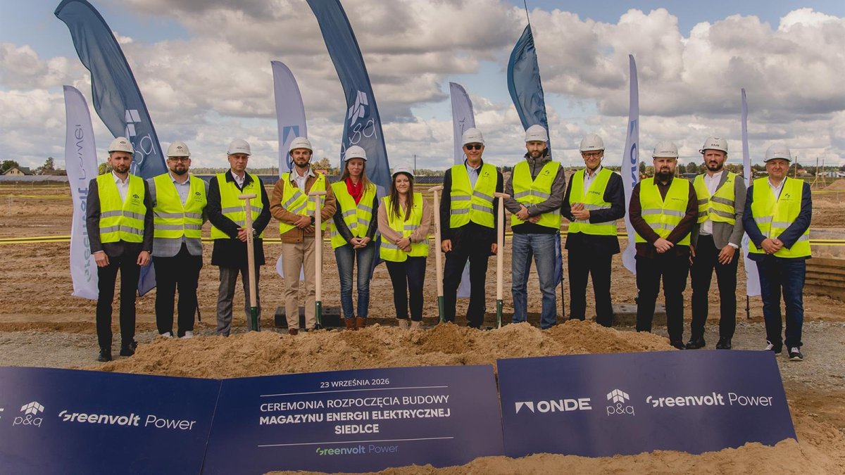 Greenvolt arranca las obras de un sistema de almacenamiento de energía en baterías (BESS) en Polonia