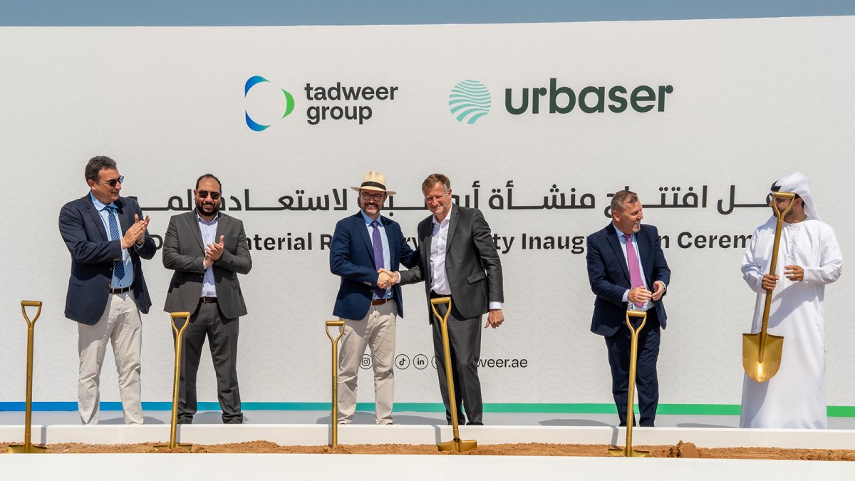 Urbaser y Tadweer Group impulsan la economía circular en Abu Dabi con el avance de las obras de su primera instalación greenfield de recuperación de materiales