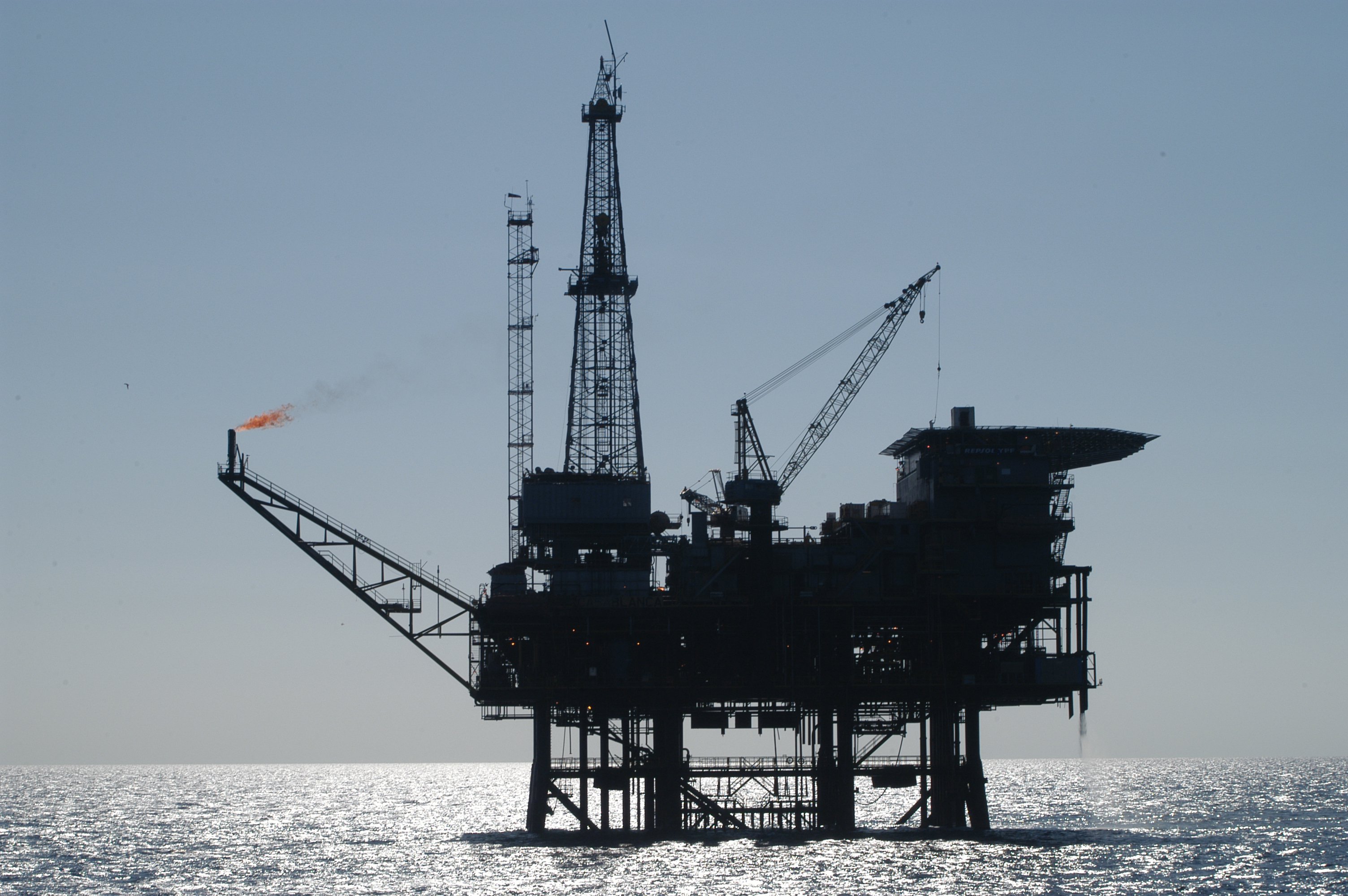 Plataforma petrolífera de Repsol. FOTO: Repsol