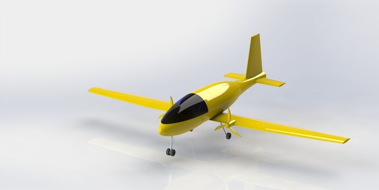 El avión eléctrico Bladessa.