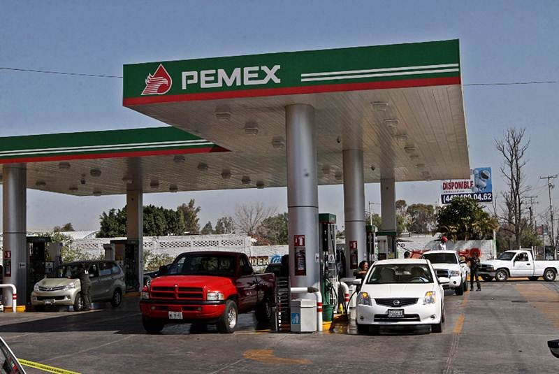 Gasolinera de Pemex en México.