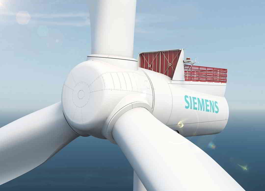 Turbina SWT-8,0-154 de Siemens.