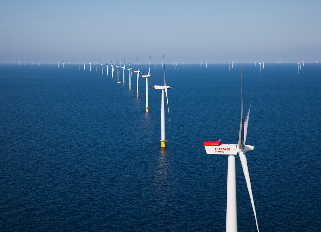 Offshore-Windkraftwerk Anholt in Dänemark / Anholt offshore wind power plant in Denmark