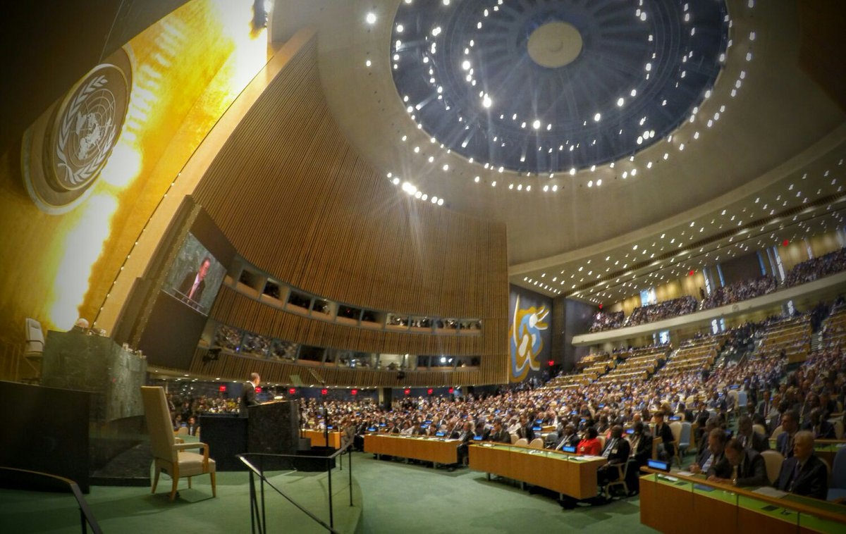 Asamblea de la ONU para tratar entre otras cuestiones la ratificación de los Acuerdos del Clima.