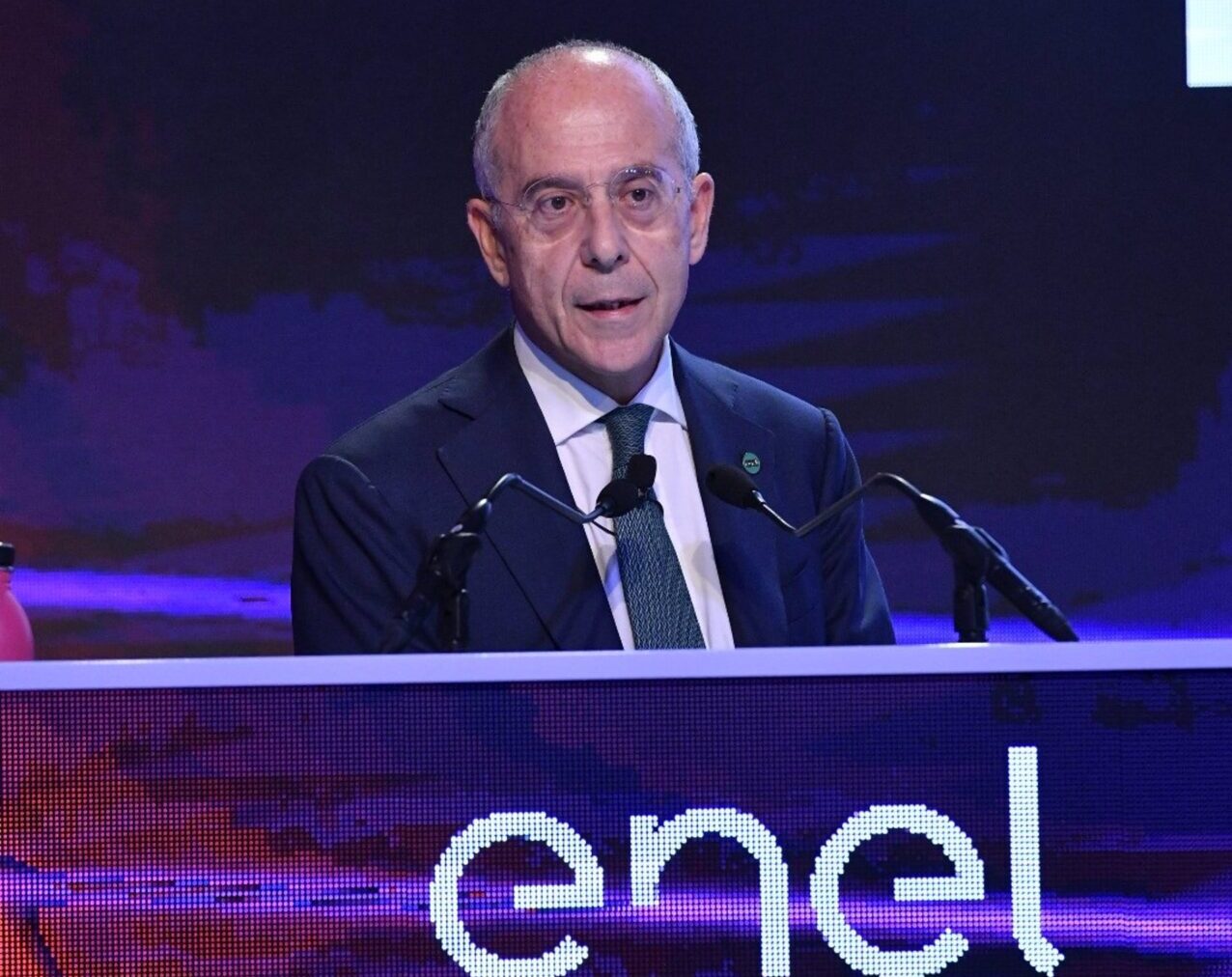 Francesco Starace, CEO de Enel, en la presentación del plan estratégico. FOTO: Enel