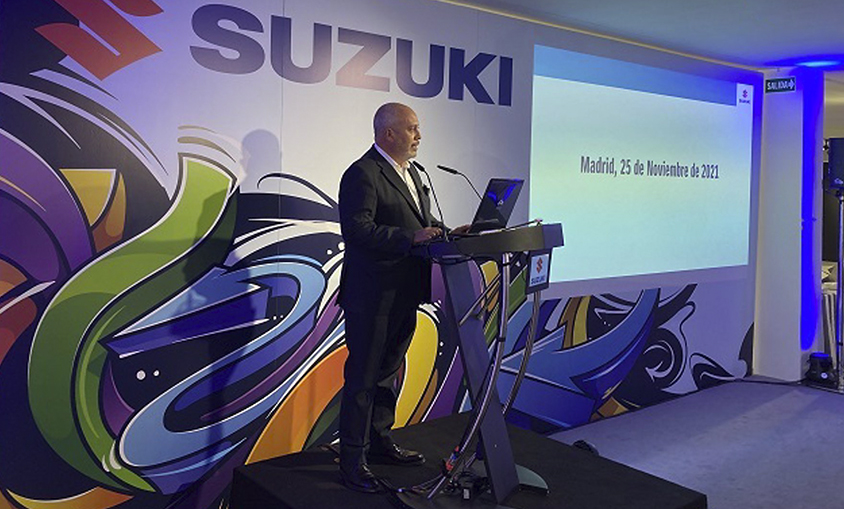 25-11-2021 El presidente de Suzuki Ibérica, Juan López Frade, en el encuentro anual con prensa de Suzuki
POLITICA