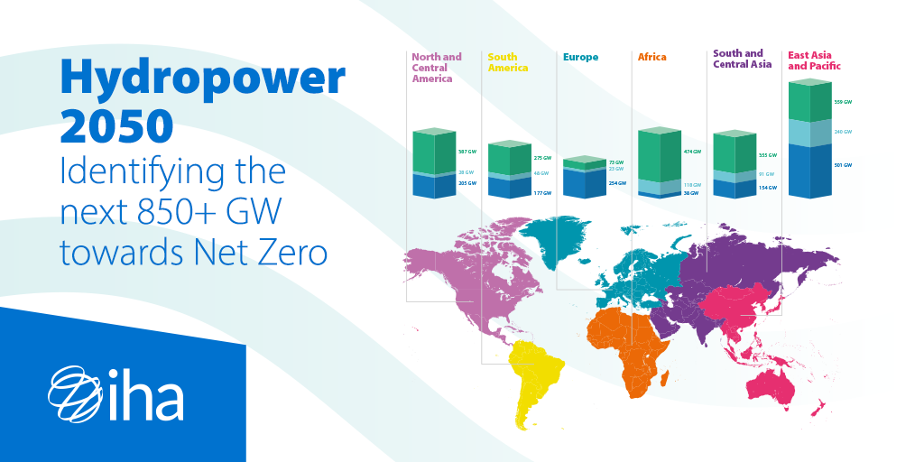 Asia Pacifico es la region que contará con mayor capacidad hidroelectrica en 2050.