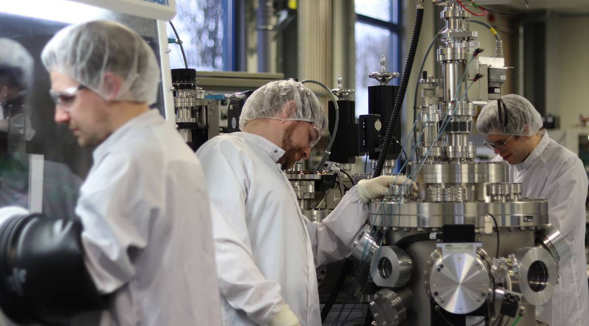 Laboratorio de producción de células solares de la Universidad de Wuppertal. Foto: Universidad de Wuppertal.