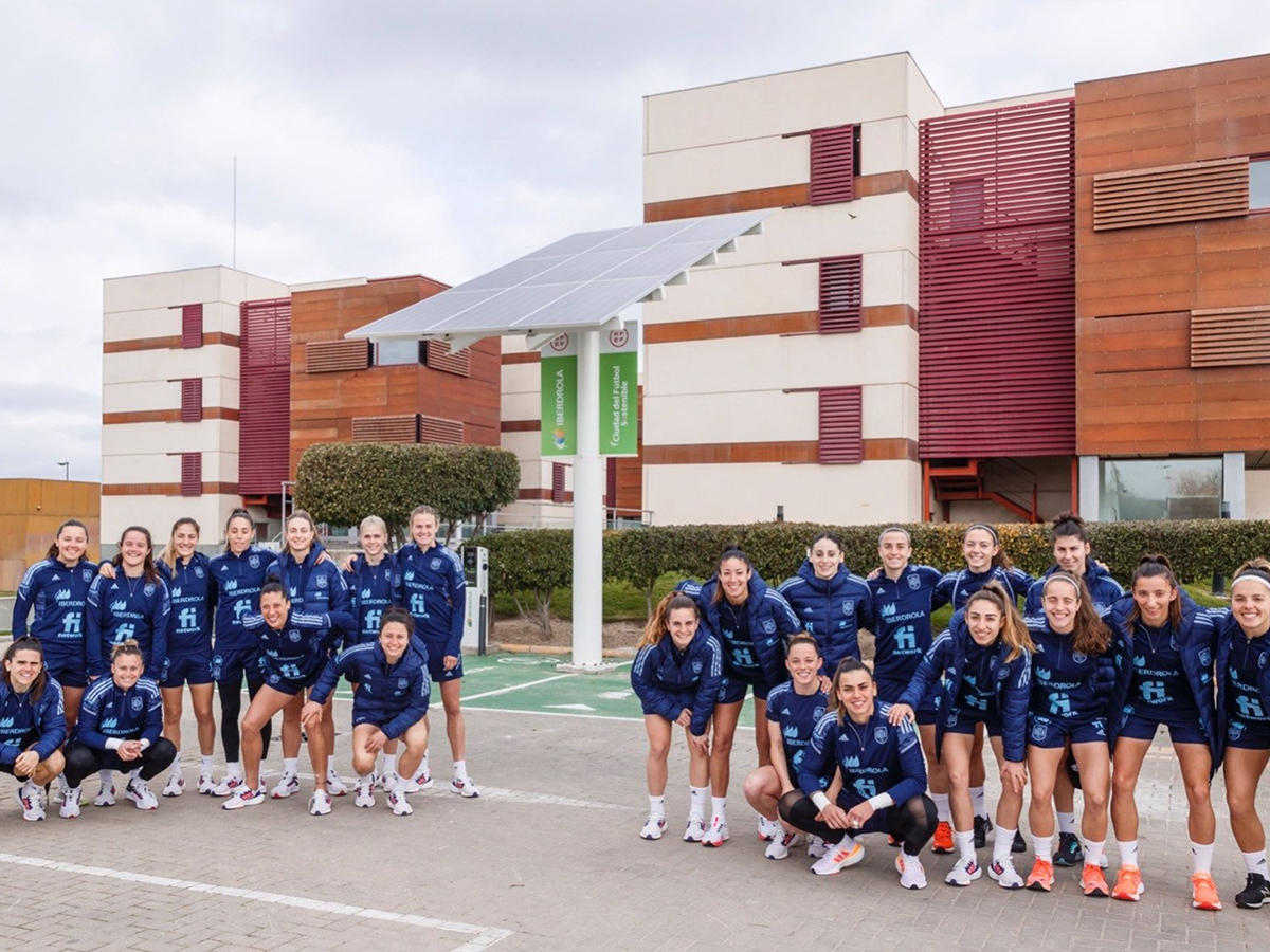 Iberdrola y la RFEF inauguran la primera Ciudad del Fútbol Sostenible en Las Rozas. FOTO:  RFEF / Iberdrola