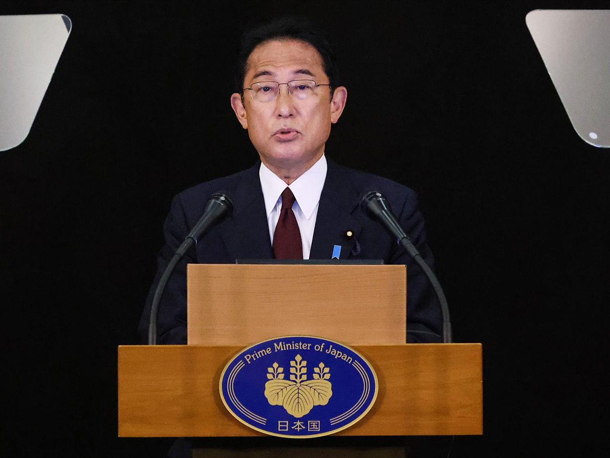 El primer ministro de Japón, Fumio Kishida. FOTO: Michael Kappeler/dpa