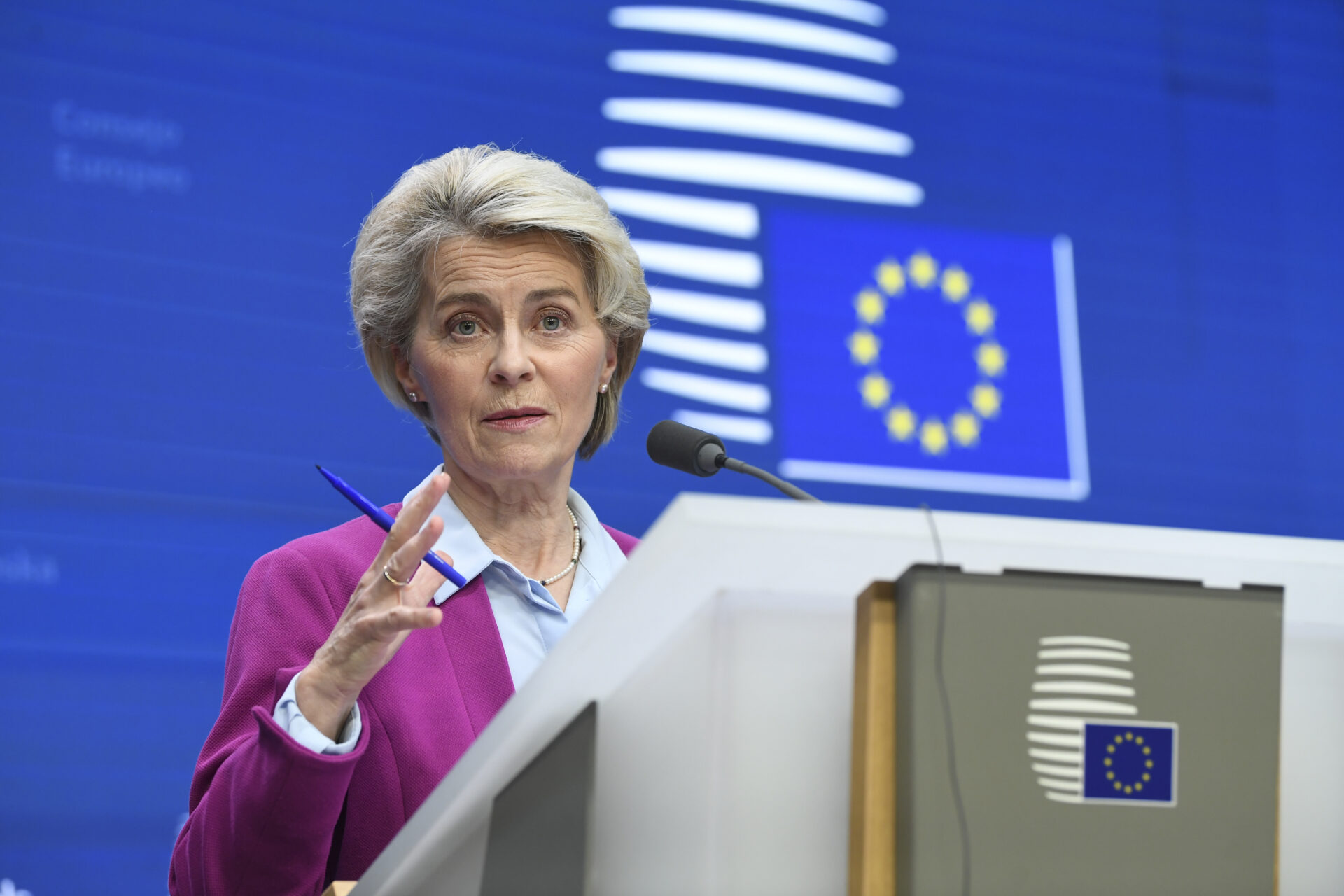 Ursula von der Leyen, presidenta de la Comisión Europea. FOTO: UE