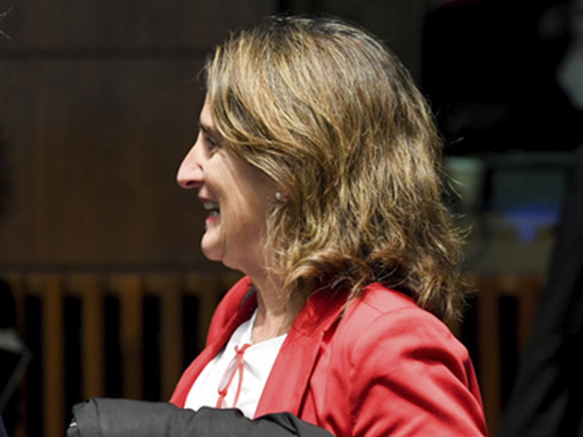 Teresa Ribera en el Consejo de Medio Ambiente. FOTO: UE