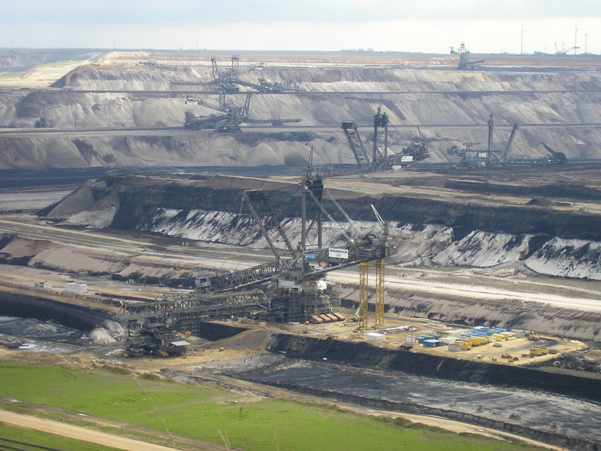 Mina de carbón Garzweiler de RWE que va a ser ampliada.