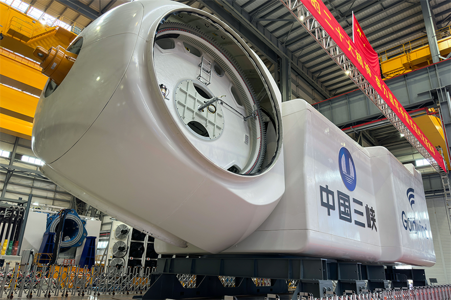 Nacelle de la turbina eólica de 16GW de Goldwind y Three Gorges-