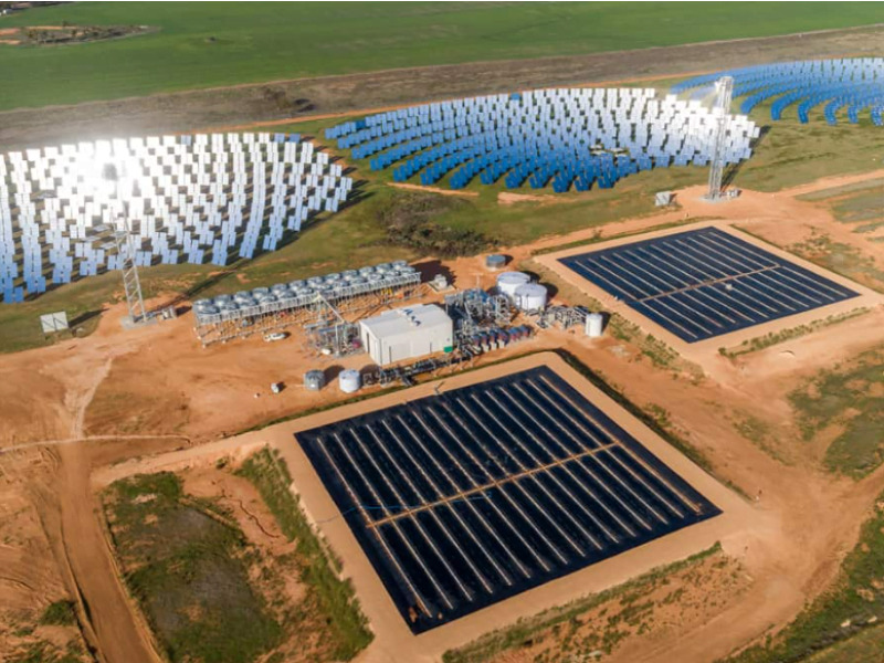 Planta de almacenamiento solar y térmico de Raygen en Carwarp, Australia.