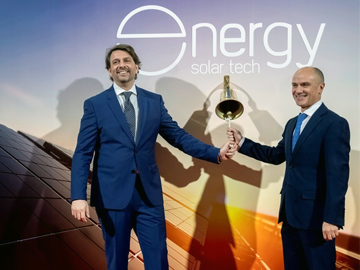 Alberto Hernández Poza, consejero delegado de Energy Solar Tech, y Abel Martín Sánchez, consejero ejecutivo. FOTO: BME GROWTH