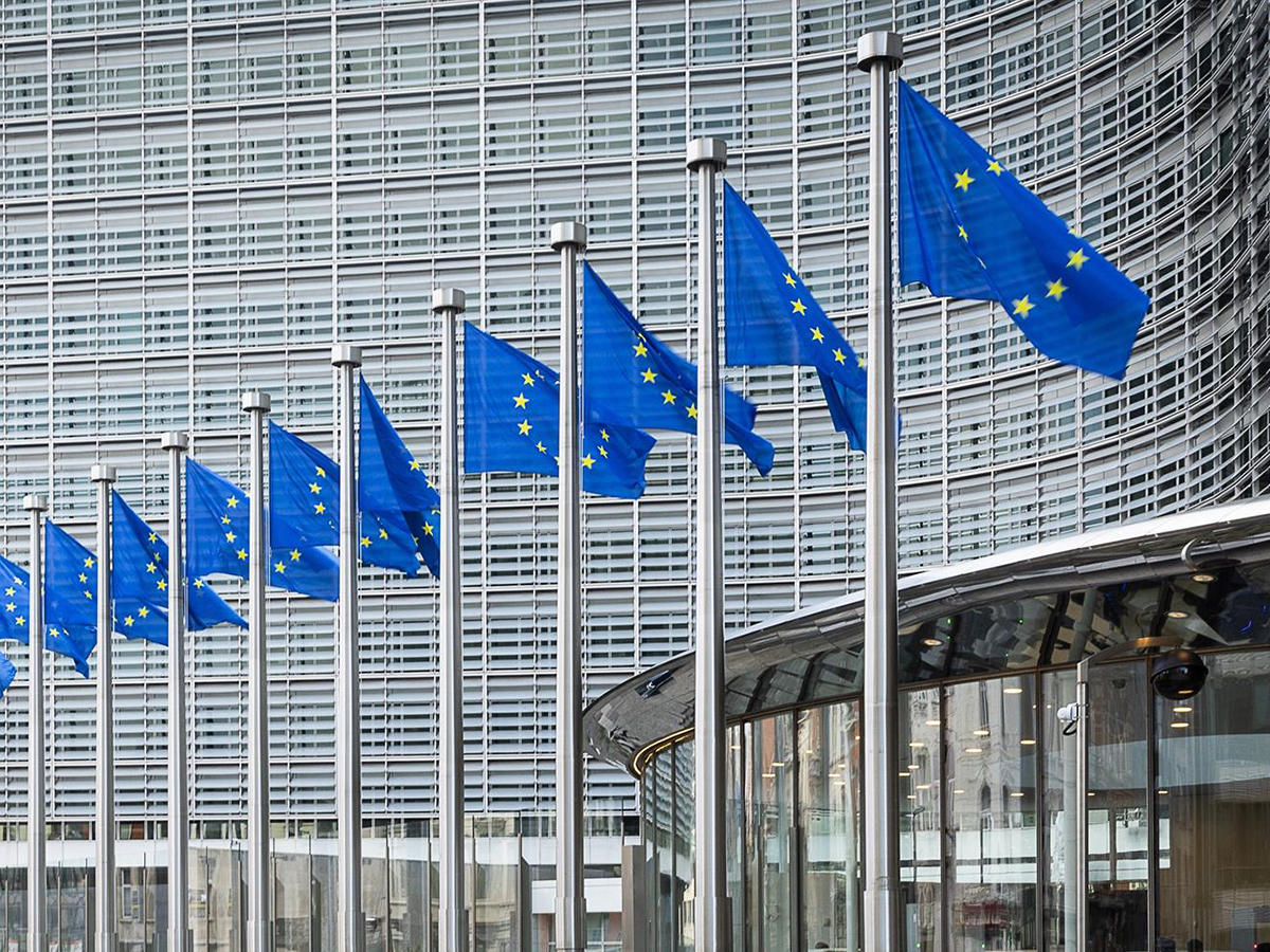 Banderas de la UE en una imagen de archivo. FOTO: James Arthur Gekiere / Zuma Press / Contactophoto