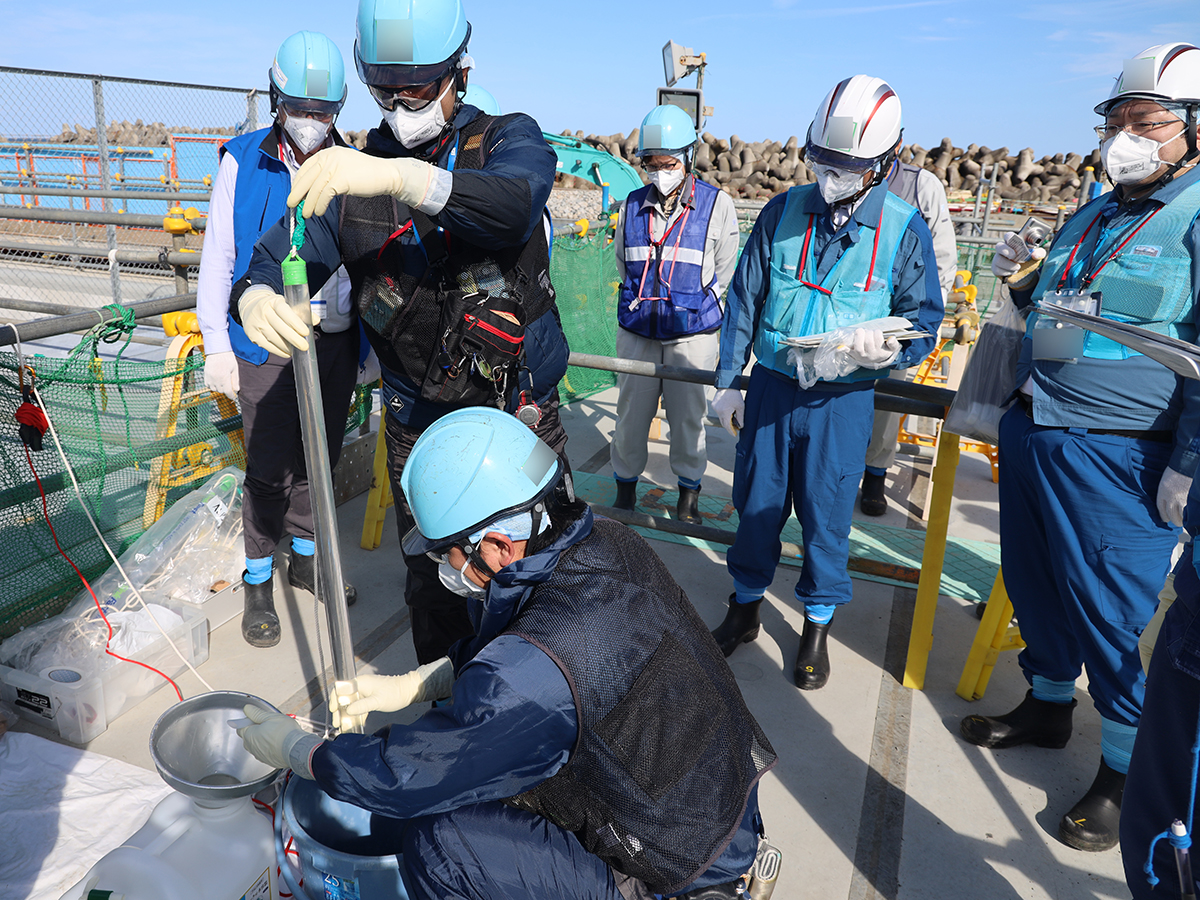La central nuclear de Fukushima Daiichi realiza la segunda descarga de agua tratada ALPS. FOTO: TEPCO