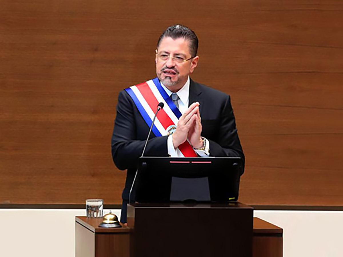 El presidente de Costa Rica, Rodrigo Chaves. FOTO: presidencia.go.cr