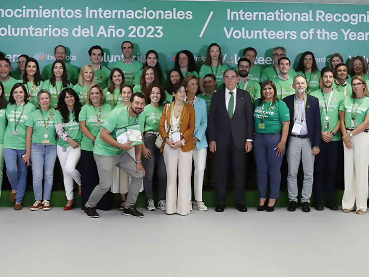 El presidente de Iberdrola Ignacio Sánchez Galán ha entregado los primeros reconocimientos internacionales de voluntariado de la compañía. FOTO: Iberdrola