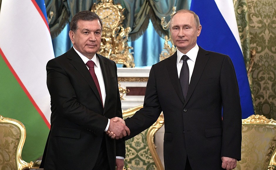 Putin y Mirziyoyev. FOTO: Kremlin.ru.