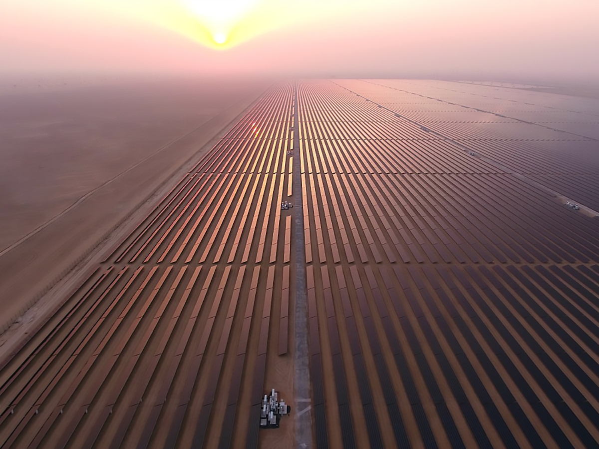 Parque Solar Mohammed bin Rashid Al Maktoum en Dubai.