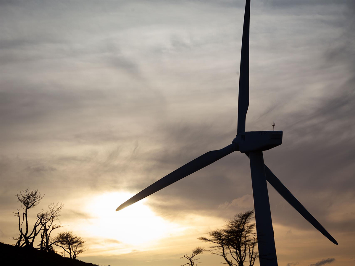 Un aerogenerador en un parque eólico. FOTO: Carlos Castro - Europa Press