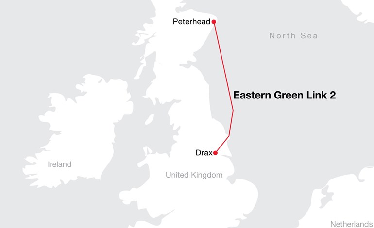 Plano del recorrido del Eastern Green Link 2