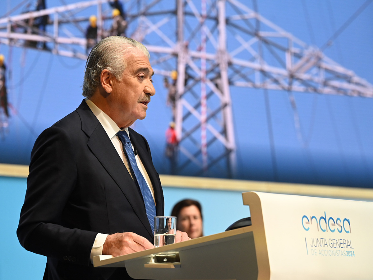 El consejero delegado de Endesa, José Bogas, en la presentación de los resultados del primer trimestre. FOTO: Endesa