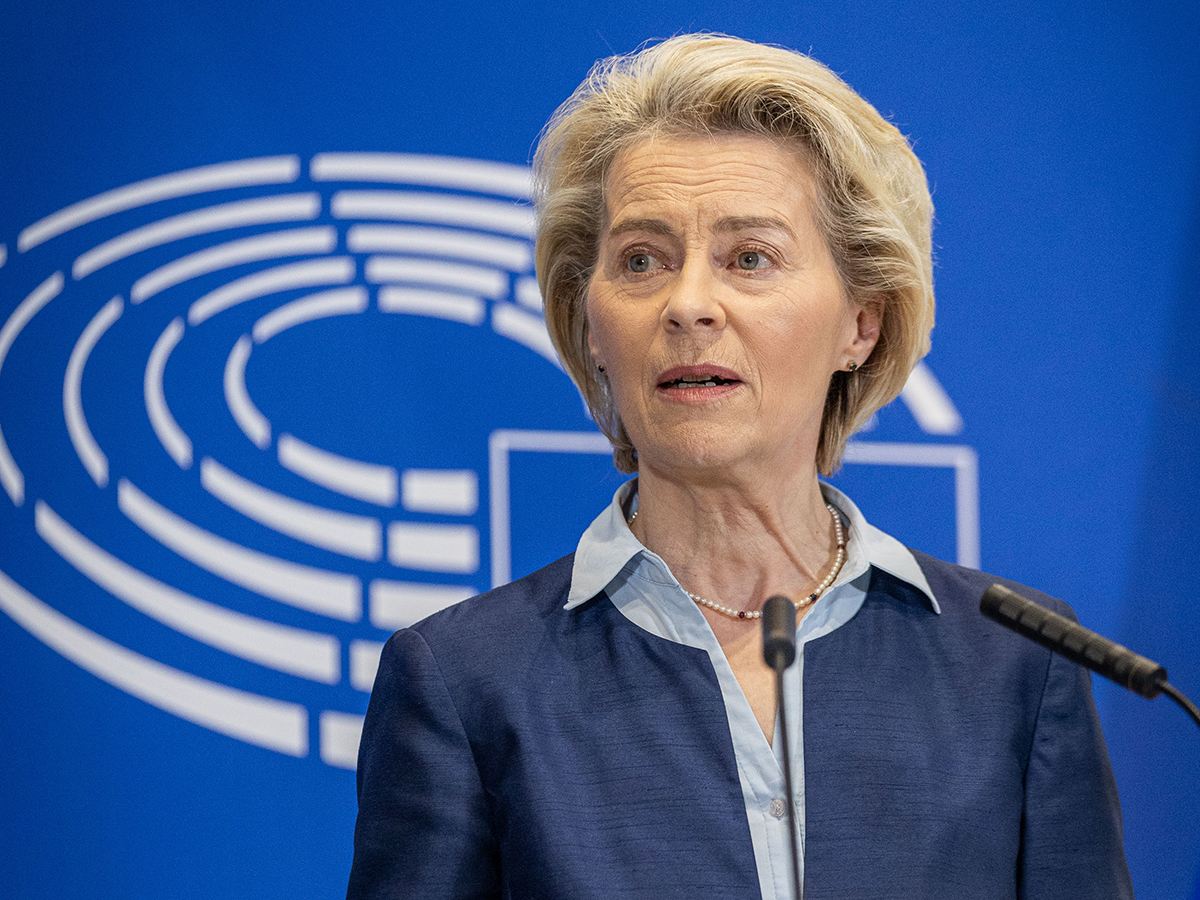 La presidenta de la Comisión Europea, Ursula von der Leyen. FOTO: Xavier Lejeune