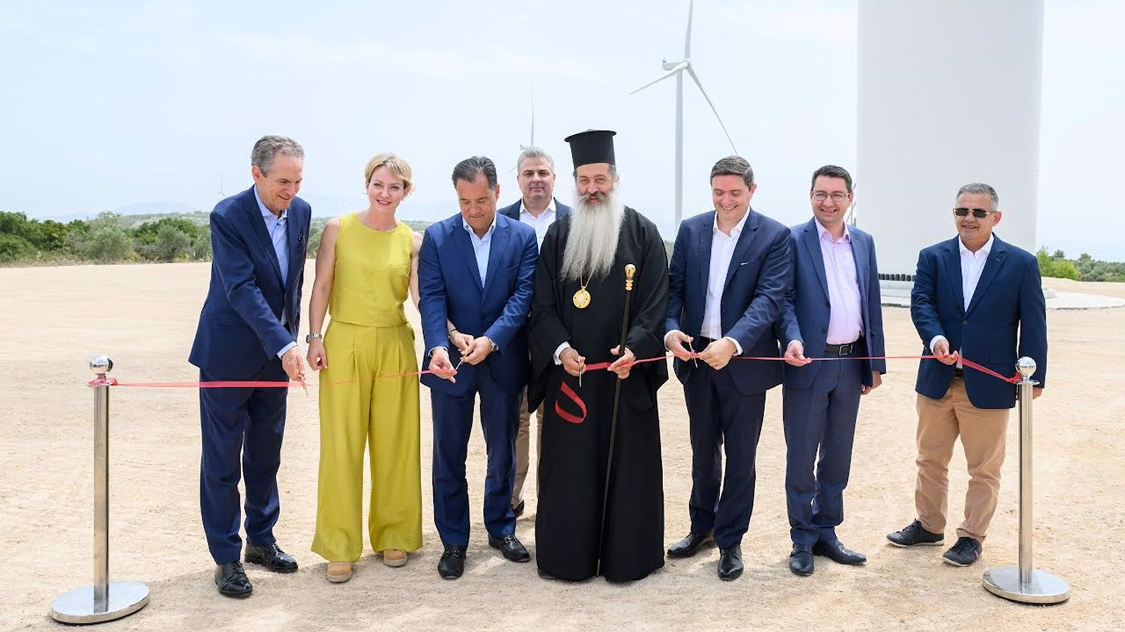 Inauguración de un parque renovable de EDPR en Grecia. FOTO: EDP
