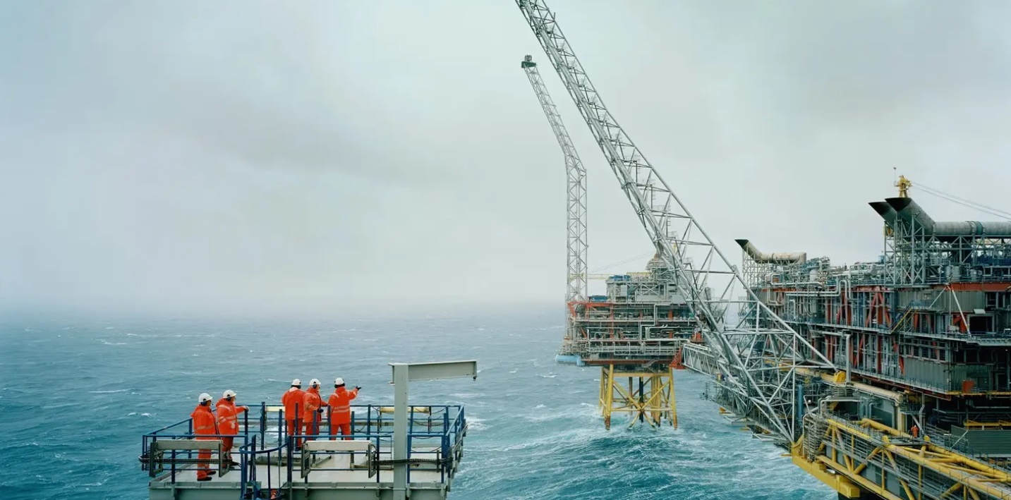 Plataforma Oseberg en el Mar del Norte.